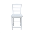 International Concepts Madrid Solid Wood Counter Height Stool in White