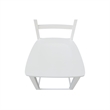 International Concepts Madrid Solid Wood Counter Height Stool in White