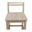 International Concepts Aspen Solid Wood Counter Height Slat Stool - Unfinished