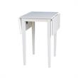 International Concepts Small Solid Wood Dropleaf Table in White