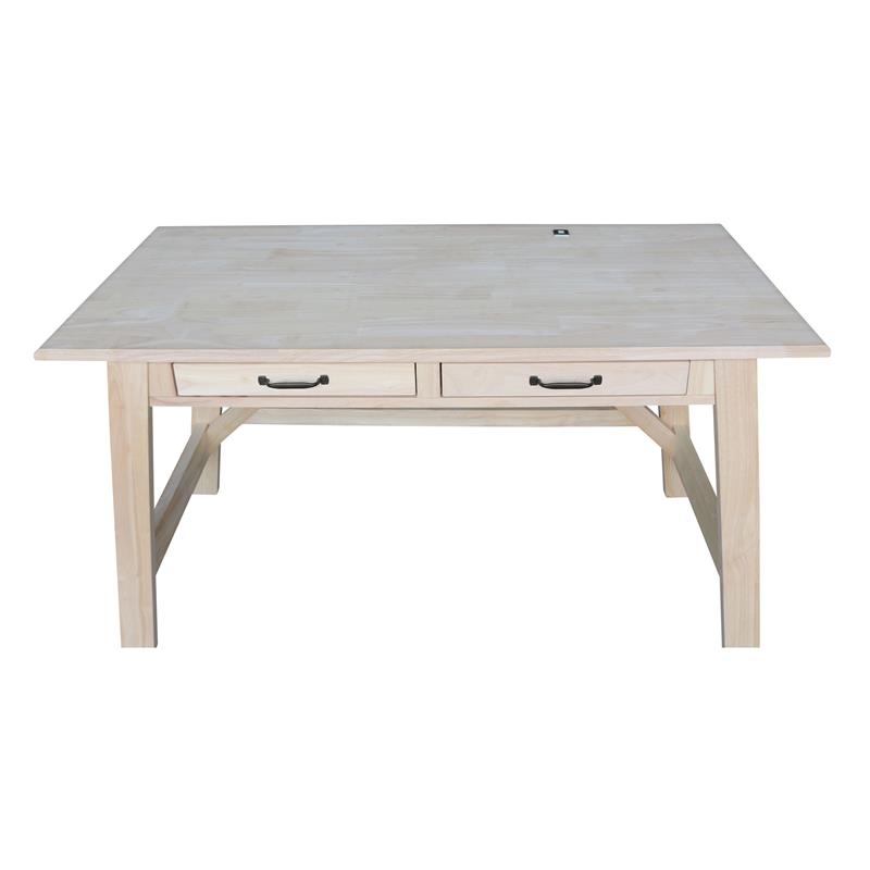 International Concepts Serendipity Wood Desk with 2 Drawers