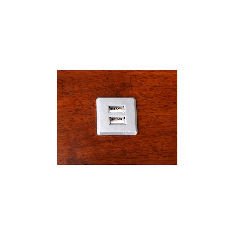 International Concepts Serendipity Espresso Wood Desk with 2 Drawers