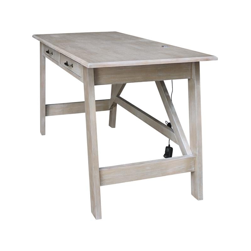 International Concepts Serendipity Wood Desk with 2 Drawers