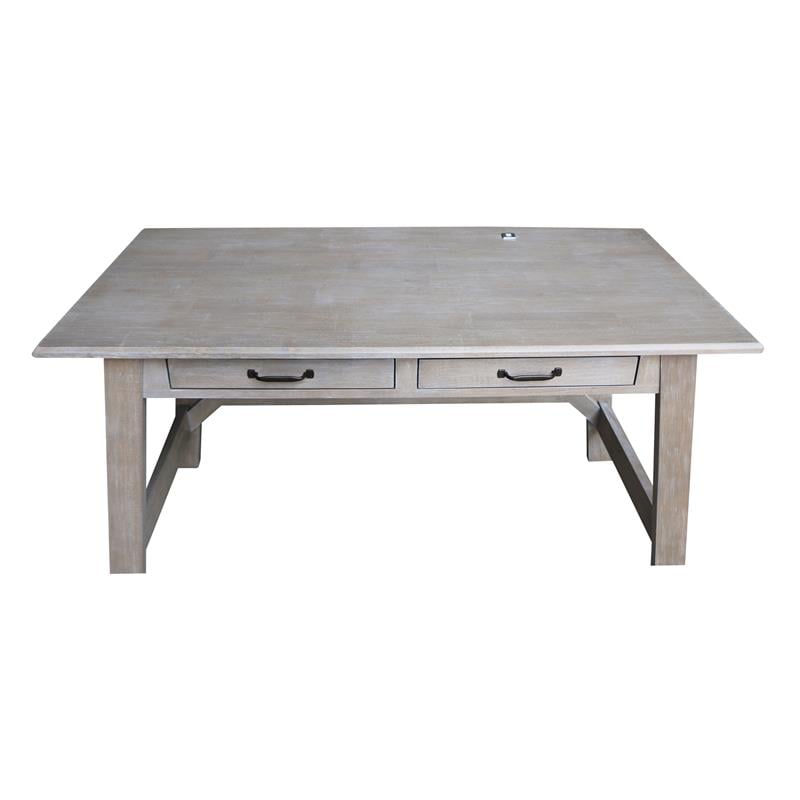 International Concepts Serendipity Wood Desk with 2 Drawers