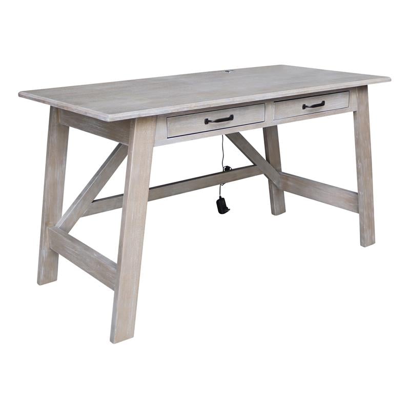 International Concepts Serendipity Wood Desk with 2 Drawers