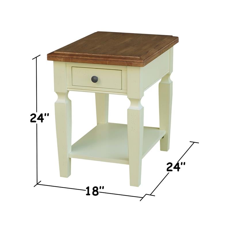 International Concepts Vista Solid Wood End Table
