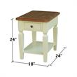 International Concepts Vista Solid Wood End Table