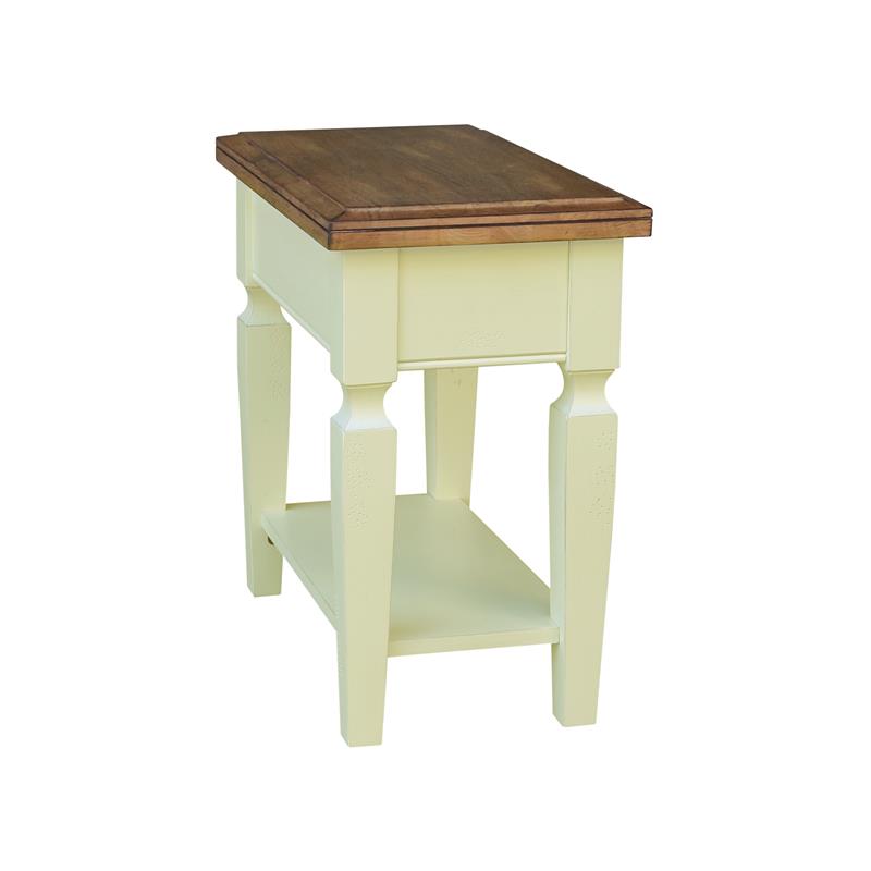 International Concepts Vista Solid Wood Side Table