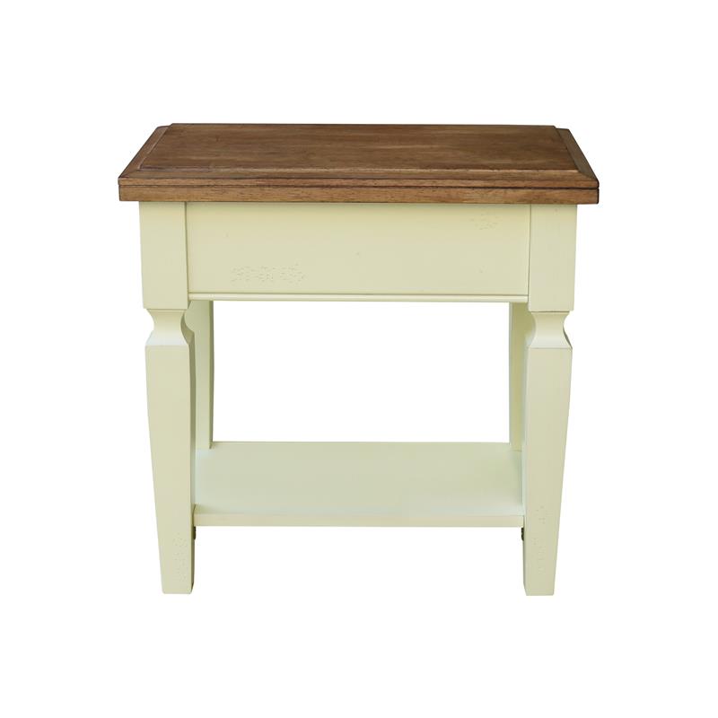 International Concepts Vista Solid Wood Side Table