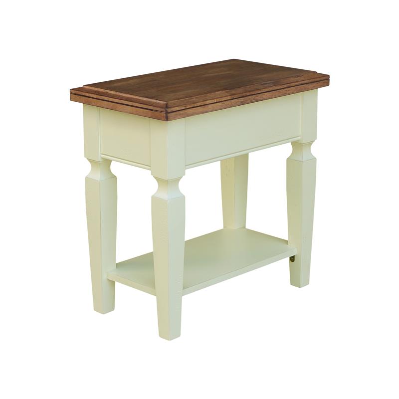 International Concepts Vista Solid Wood Side Table