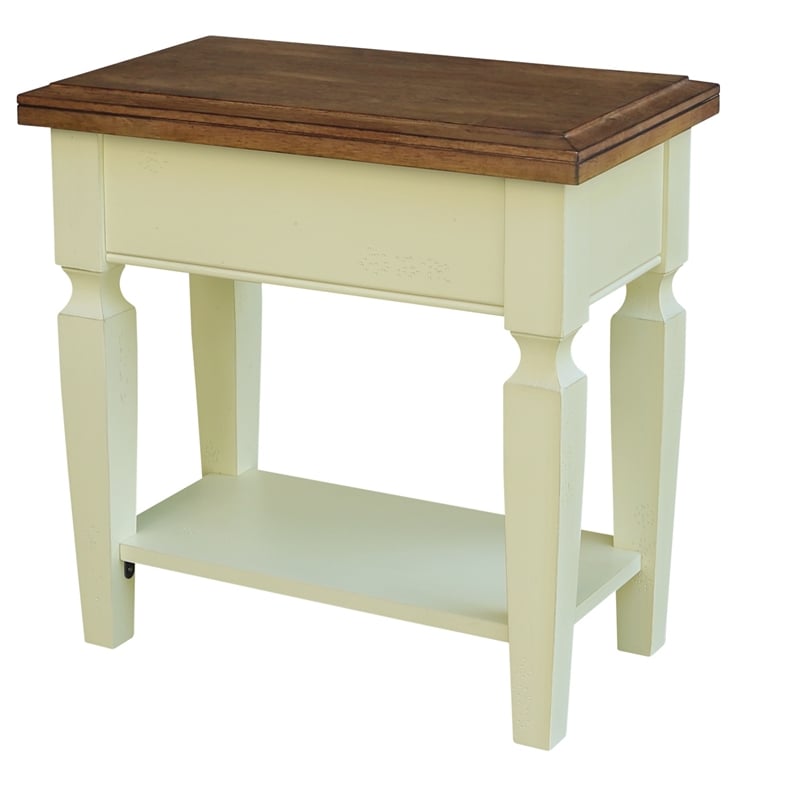 International Concepts Vista Solid Wood Side Table
