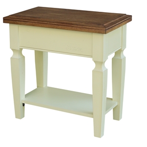 vista solid wood side table