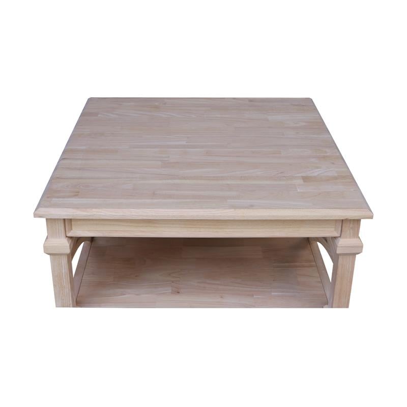 International Concepts Josephine Square Solid Wood Coffee Table
