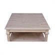 International Concepts Josephine Square Solid Wood Coffee Table