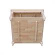 International Concepts Josephine Square Solid Wood Coffee Table