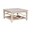 International Concepts Josephine Square Solid Wood Coffee Table
