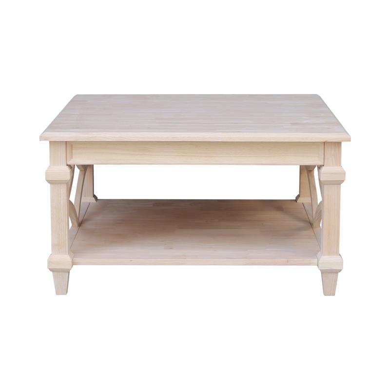 International Concepts Josephine Square Solid Wood Coffee Table