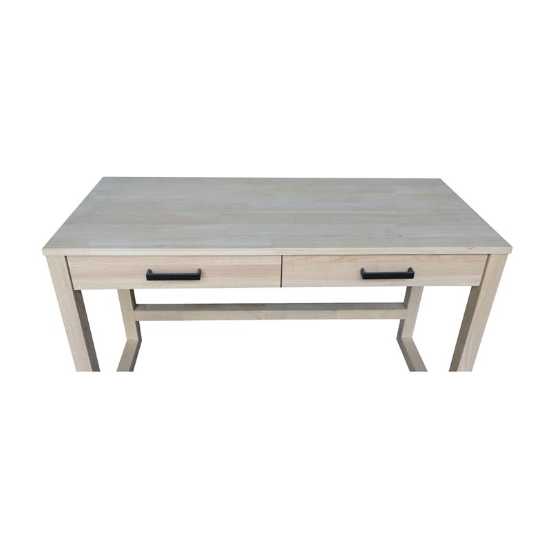 International Concepts Carson Solid Wood Desk with Two Drawers