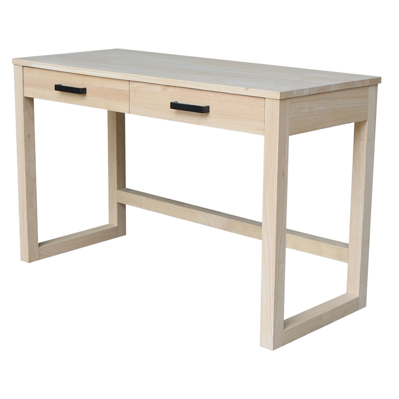 International Concepts Carson Solid Wood Desk with Two Drawers