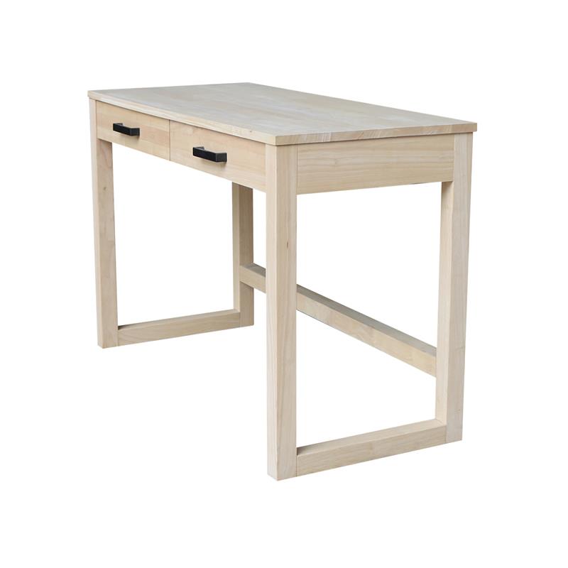 International Concepts Carson Solid Wood Desk with Two Drawers