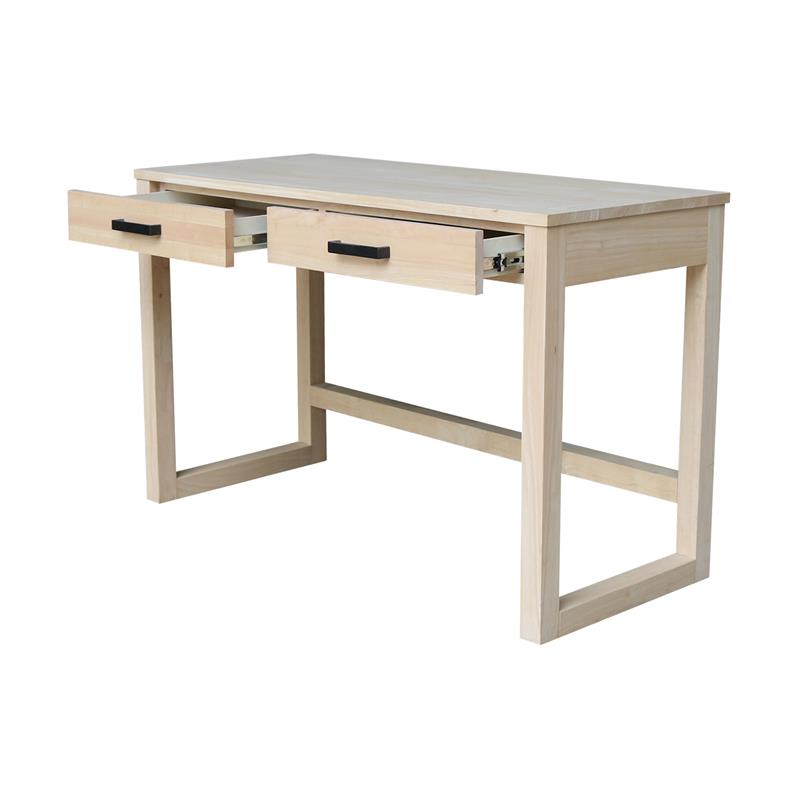 International Concepts Carson Solid Wood Desk with Two Drawers