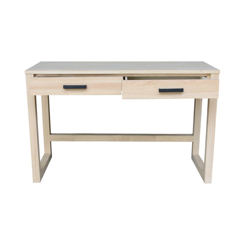 International Concepts Carson Solid Wood Desk with Two Drawers