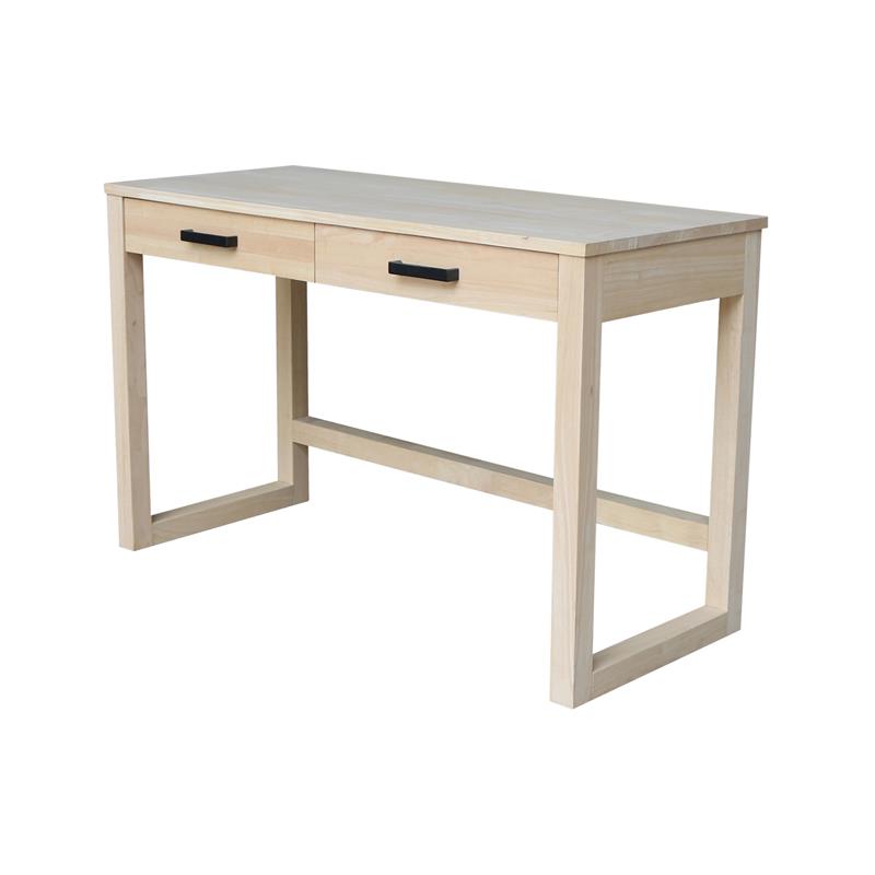 International Concepts Carson Solid Wood Desk with Two Drawers