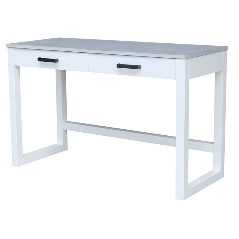 International Concepts Carson Wood Desk with Two Drawers
