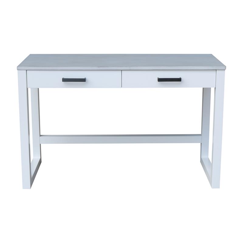 International Concepts Carson Wood Desk with Two Drawers