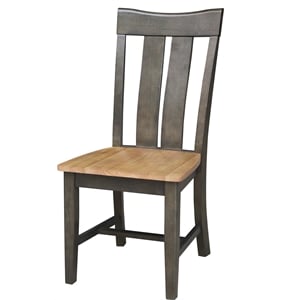 set of two solid wood ava chairs