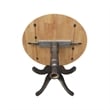 Wood 42 in. Round Drop Leaf Counter Height Dining Table - Hickory/Washed Coal