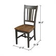 Wood 42 in. Round Drop Leaf Dining Table with 2 Chairs in Hickory/Washed Coal