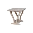 International Concepts LaCasa Solid Wood End Table - Unfinished