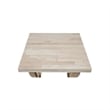 International Concepts LaCasa Solid Wood End Table - Unfinished
