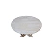 International Concepts LaCasa Solid Wood Round Coffee Table - Unfinished