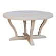 International Concepts LaCasa Solid Wood Round Coffee Table - Unfinished