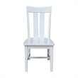 International Concepts Ava Solid Wood Dining Chairs - Set of 2 in White
