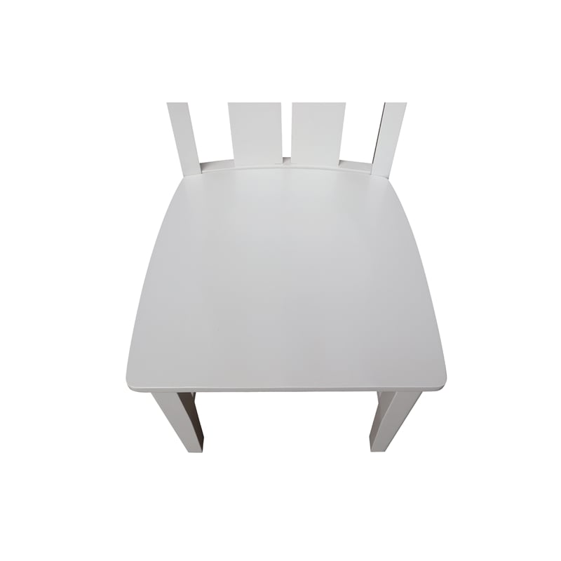 International Concepts Ava Solid Wood Dining Chairs - Set of 2 in White