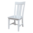 International Concepts Ava Solid Wood Dining Chairs - Set of 2 in White
