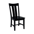 International Concepts Ava Solid Wood Dining Chairs - Set of 2 in Black