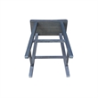 Saddle Seat Counter Height Wood Stool in Heather Gray with 24 in Seat