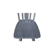 San Remo Counter Height Wood Stool with 24 in H Swivel Seat in Heather Gray