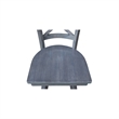 Charlotte Counter Height Wood Stool with 24 in H Swivel Seat in Heather Gray