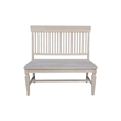 International Concepts Vista Slat Back Solid Wood Bench - Unfinished