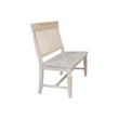 International Concepts Vista Slat Back Solid Wood Bench - Unfinished