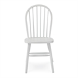 International Concepts Windsor Solid Wood Spindleback Chair in White