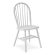 International Concepts Windsor Solid Wood Spindleback Chair in White