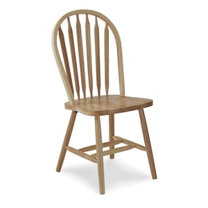 International Concepts Windsor Solid Wood Arrowback Chair in Natural