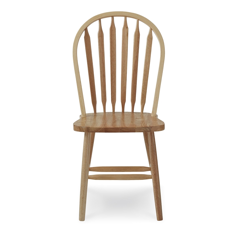 International Concepts Windsor Solid Wood Arrowback Chair in Natural