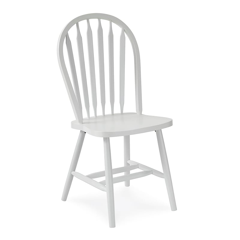 International Concepts Windsor Solid Wood Arrowback Chair in White